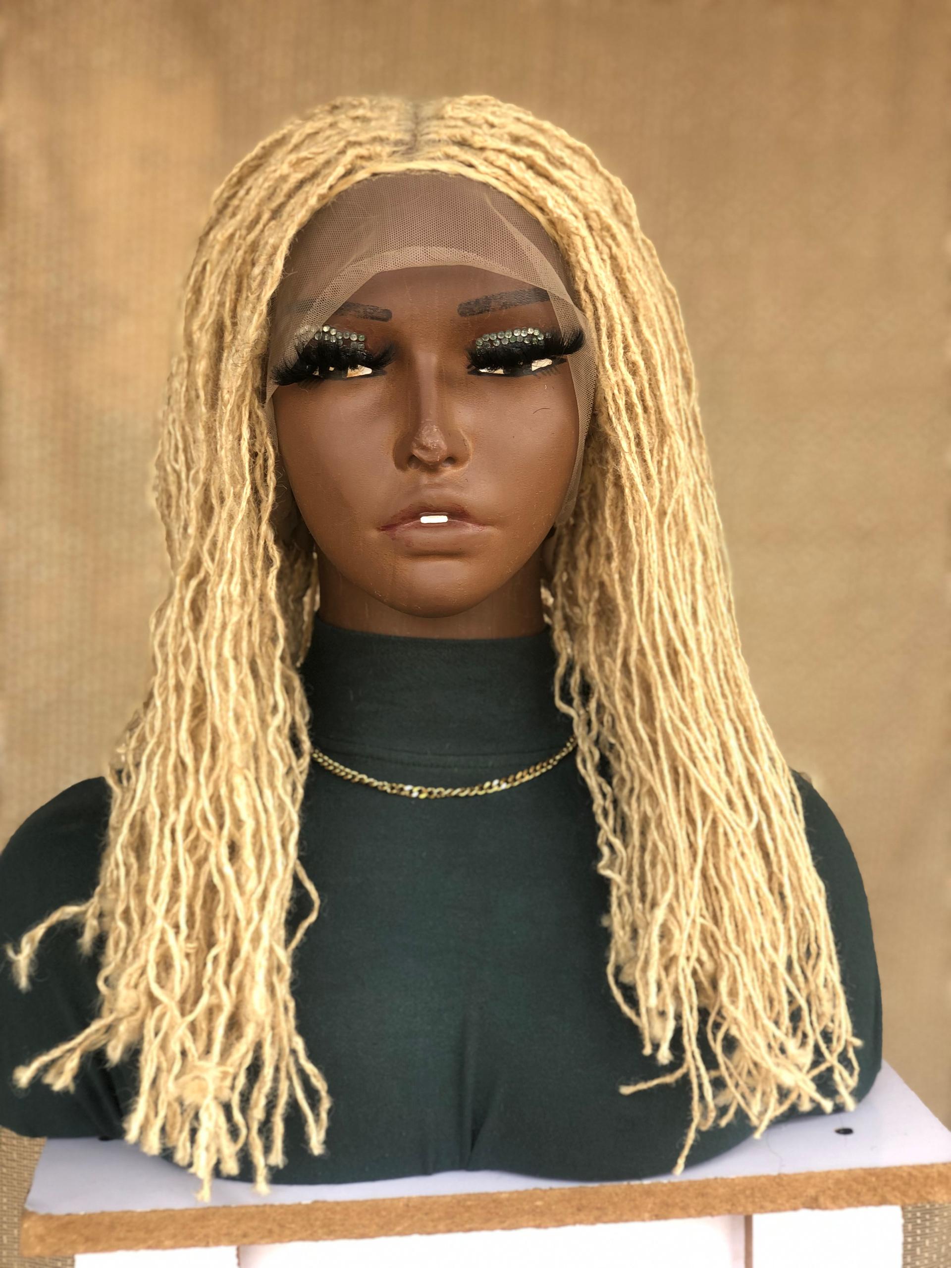 Blonde Human hair Sisterlocs, Afro kinky human hair for locs, Skinny Locs, Dyed Locks and 100% Human Hair Loc Extensions