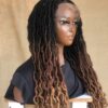 Full Lace Ombre Soft Locs Wig for Black Women Goddess Locs Dreads & Afro Kinky Hair Styling Extensions