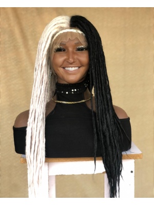 Hallowen Synthetic Locs, Braiding Locs, and Wigs, Endless Style Options for Everyone, Beautiful Braided Wig with Different Colors
