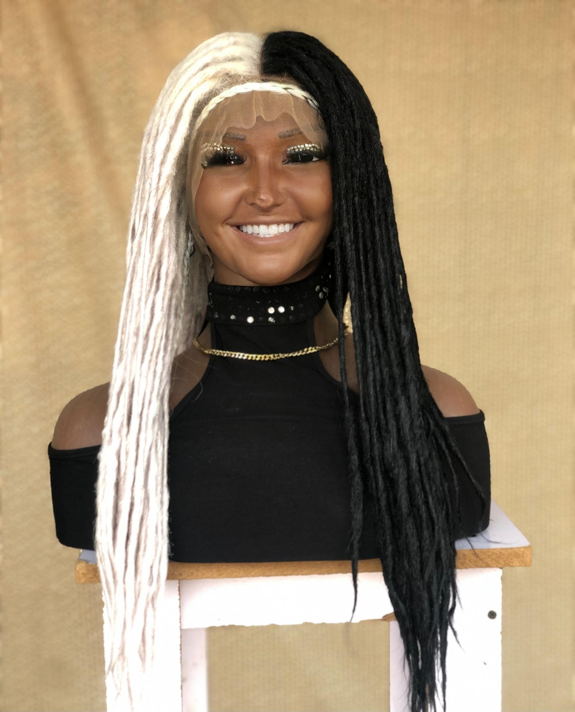 Hallowen Synthetic Locs, Braiding Locs, and Wigs, Endless Style Options for Everyone, Beautiful Braided Wig with Different Colors
