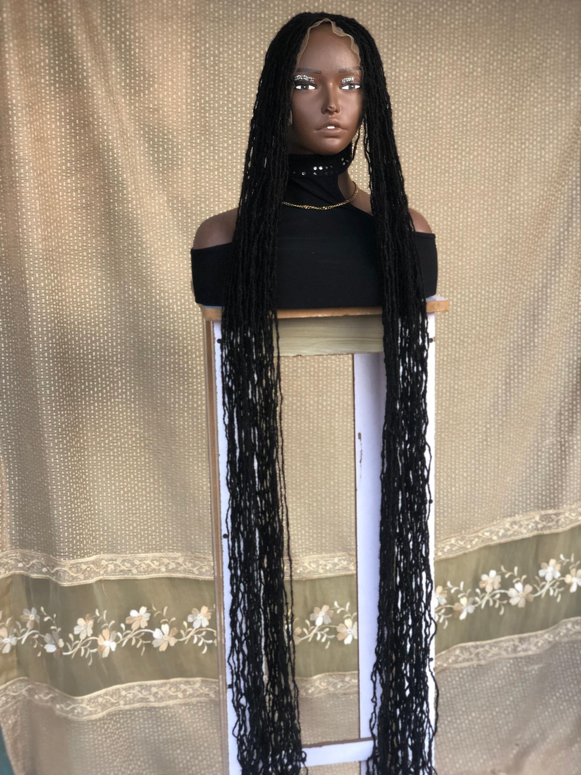 Rapunzel long Human hair Sisterlocs Frontal Topper Dyed Locks and 100% Human Hair Loc Extensions