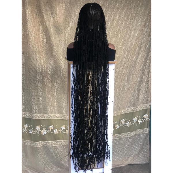 Rapunzel long Human hair Sisterlocs Frontal Topper Dyed Locks and 100% Human Hair Loc Extensions