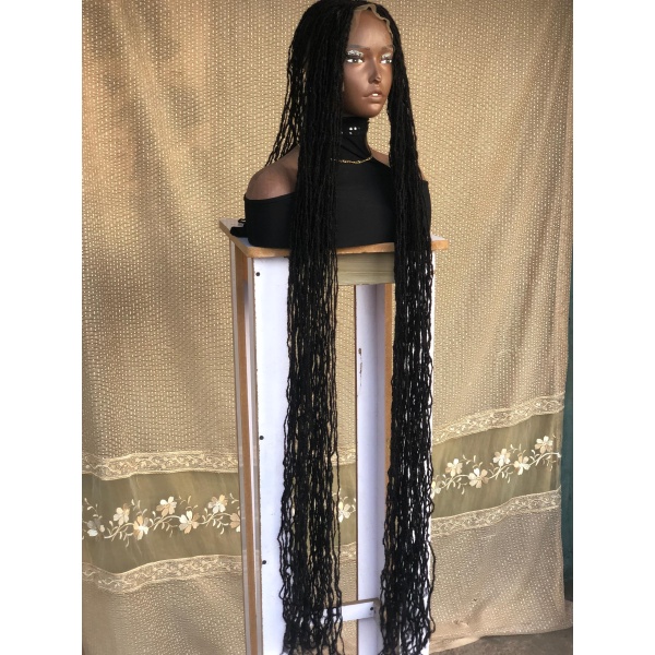 Rapunzel long Human hair Sisterlocs Frontal Topper Dyed Locks and 100% Human Hair Loc Extensions
