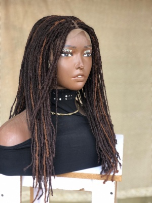 Brown Synthetic Locs, Braiding Locs, and Wigs, Endless Style Options for Everyone, Beautiful dreadlocks wig,Afro kinky synthetic sisterlocs