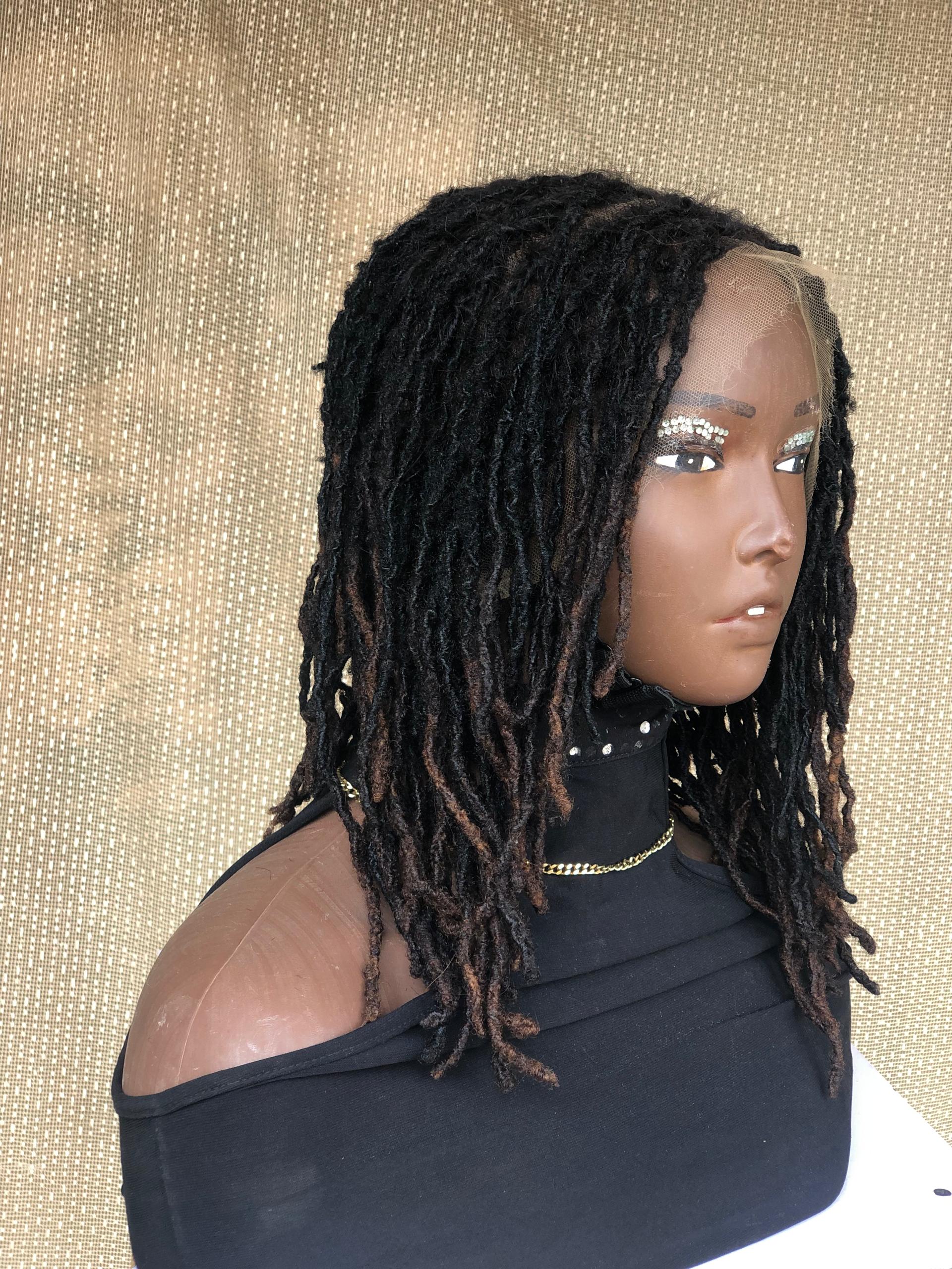 Cultivated Locs, Donor Locs, Loc Extensions, HD frontal full lace Wig