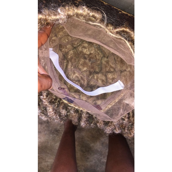 Ash Blonde distressed locs wig,handmade dreadloc wig, wig for Black women, butterfly locs free shipping
