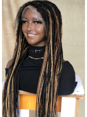 Synthetic Locs, Braiding Locs, and Wigs, Endless Style Options for Everyone, Beautiful Braided Wig with Different Colors
