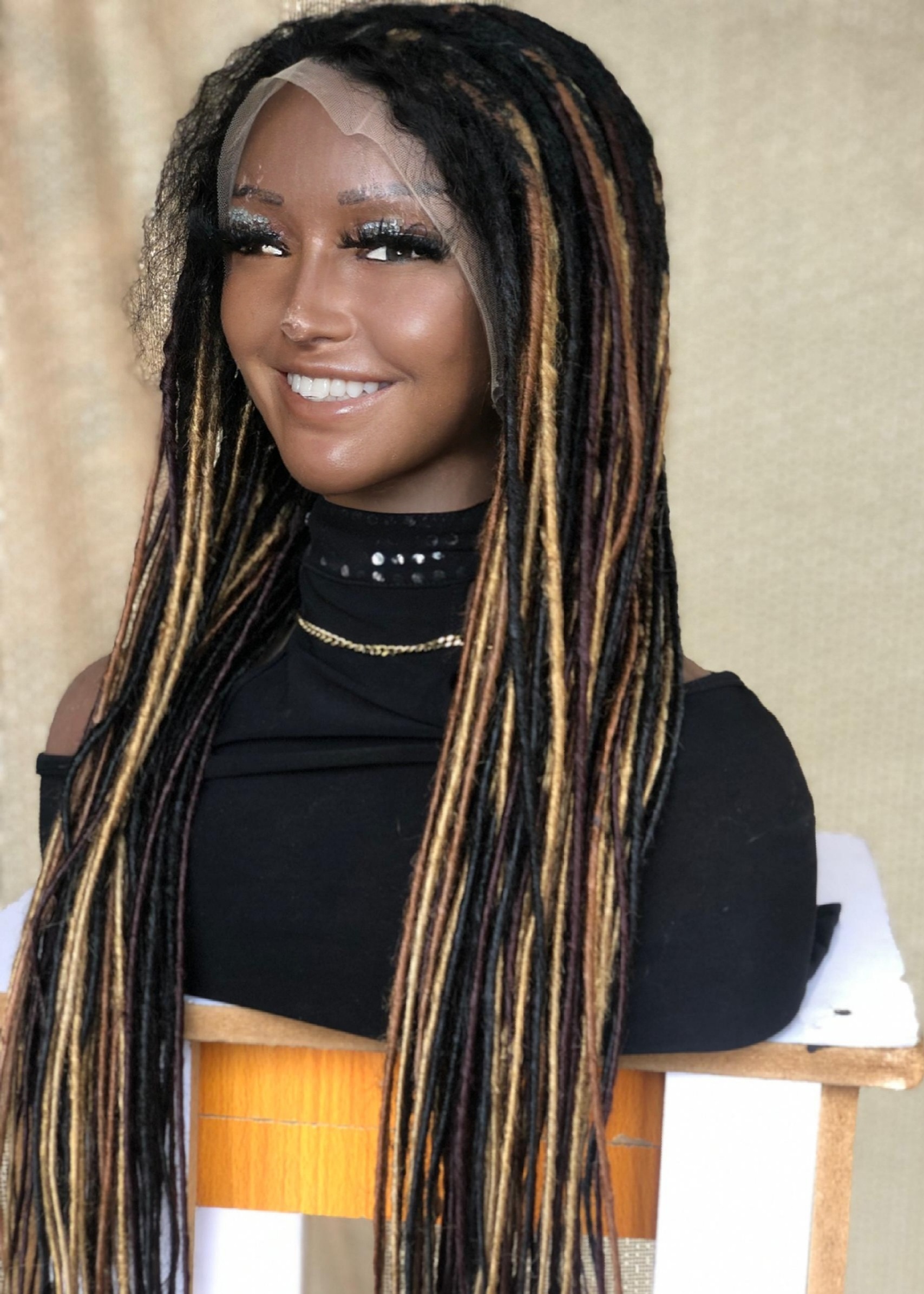 Synthetic Locs, Braiding Locs, and Wigs, Endless Style Options for Everyone, Beautiful Braided Wig with Different Colors