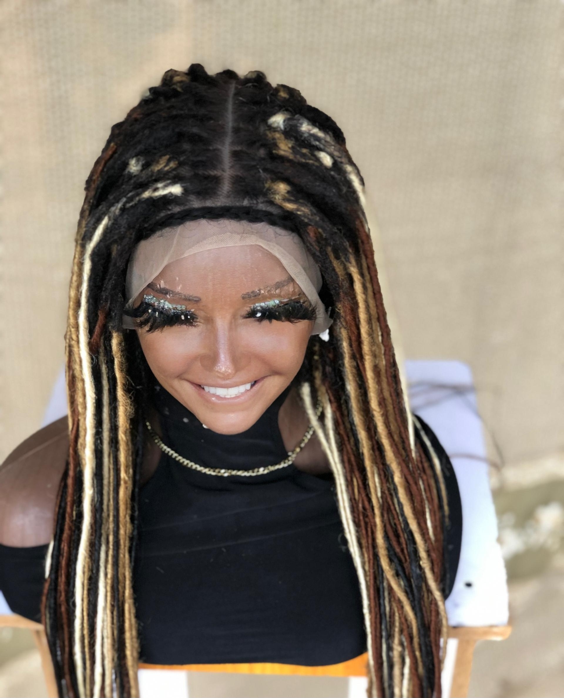Synthetic Locs, Braiding Locs, and Wigs, Endless Style Options for Everyone, Beautiful Braided Wig with Different Colors