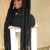 Jumbo distressed locs wig handmade dreadloc wig,Rasta Dreads wig for Black women,Large locs free shipping