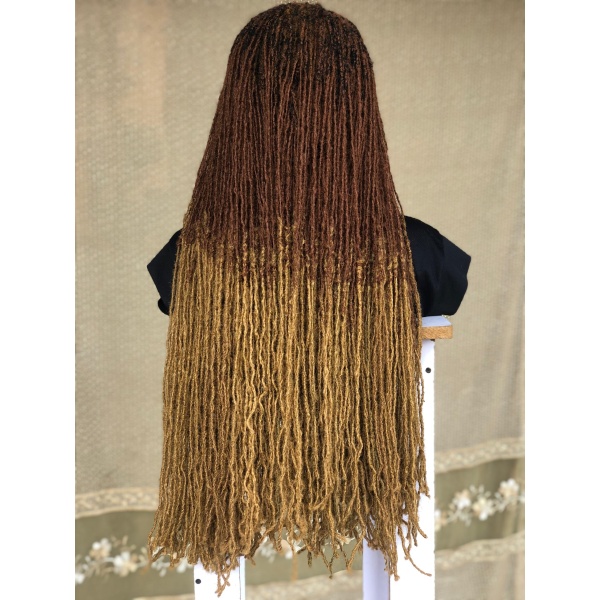 Ombre Synthetic Locs, Braiding Locs Wigs, Endless Style Options for Everyone, Beautiful dreadlocks wig,Afro kinky synthetic sisterlocs
