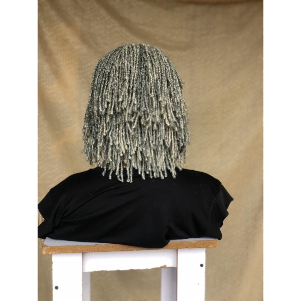 Salt and Pepper Full lace Bob Sisterloc,Skinny Dreadlocks,Summer Best Seller