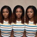 Burgundy Hair Sisterlocs, Skinny Dreadlocs Wig