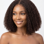 100% Handmade Human Hair Nano Twist Wig, Glueless Wig for Black Women, Natural Black