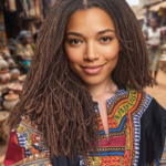 Dyeable Handmade Human Hair Micro Locs Wig, Glueless HD Full Lace Dreadlock Wig for Black Women, Natura