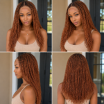 Dyeable Handmade Human Hair Micro Locs Wig, Glueless HD Full Lace Dreadlock Wig for Black Women, Natura (Copy)