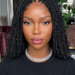 Dyeable Handmade Human Hair Spring Twist Wig, Glueless HD Full Lace Dreadlock Wig for Black Women, Natural